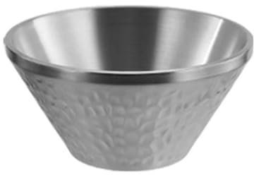 LVUNZJCA Cuenco de Acero Inoxidable Ensaladera Creativa Cuencos for Servir 2 Piezas(Silver,18cm)