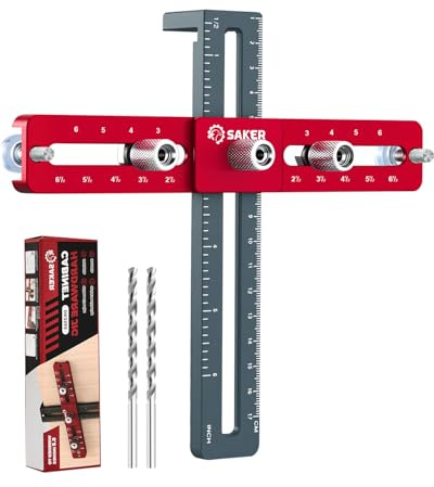 Saker Cabinet Hardware Jig, Cabinet Handle Doweling Template Tool