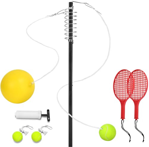 Set di Tetherball - Attrezzature Sportive Interattive - Gioco di Tetherball per Giardino ed Esterno | per Prato Giardino Adulti E