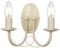 Wandfackel 2-flammig Minster Farbe: Elfenbein-Gold