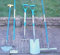 Set of 5 Gardening Tools, Shovel, Fork, Rake, Hoe, Edging Spade