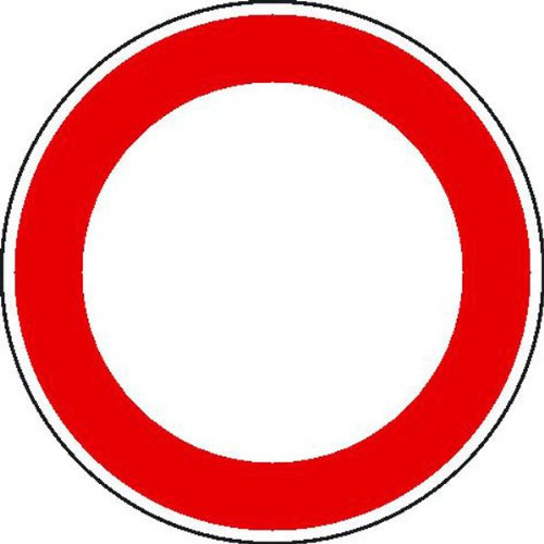 Verkehrszeichen - StVO Verbot für Fahrzeuge aller Art Größe (Durchm.): 42,0 cm Aluminium, Typ1, retroreflektierend ausgerüstet