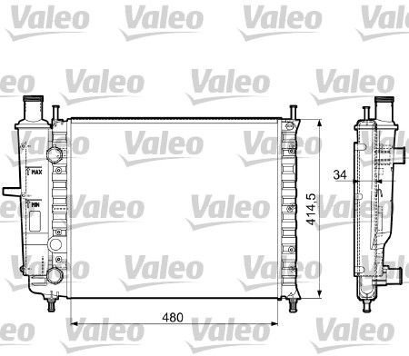 Valeo Kühler, Motorkühlung 732788