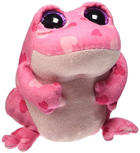 TY 36101 36101-Smitten-Valentins Frosch, 15 cm, pink