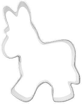 Formina Keksausstecher Esel, 5cm, Antihaftbeschichtet, Silber, 1 Stück