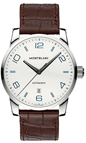 Montblanc 110338 Herren-Armbanduhr, Lederarmband, Braun