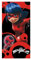 Badetuch Baumwolle 70 x 140 cm Lady Bug 2220-2393