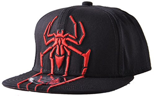 Belsen Kind Spinne Stickerei Hip-Hop Cap Baseball Kappe Hut Truckers Hat (schwarz)