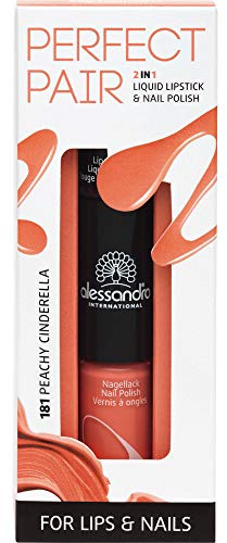 alessandro Perfect Pair 2in1 Lippenstift & Nagellack Peachy Cinderella, 10 g