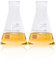 ULAB Scientific Narrow-Mouth Glass Erlenmeyer Flasks, 8.5oz 250ml, 3.3 Borosilicate with Printed Graduation, Pack of 2, UEF1023