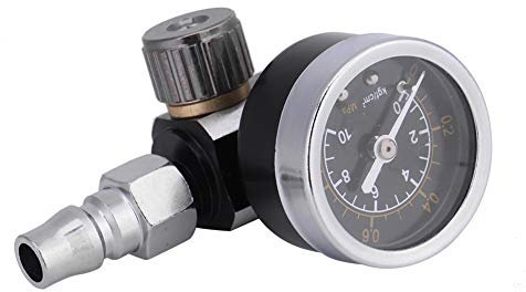 MAGT Professional Air Pressure Regulator, 1/4 Inch BSP Professional Spray Gun Precise Air Pressure Control Gauge Regulator Air Tool