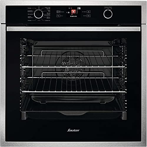 Sauter forno multifunzione integrato 73l 60cm a + acciaio inox / pirolisi nero sop5585x