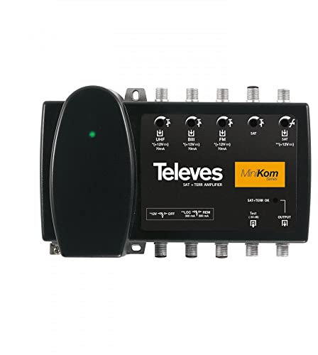Central AMPLIFICADORA TV+SATELITE 4e/1s TELEVES 539620. PREPARADA para EL Nuevo DIVIDENDO con RECHAZO DE LA 5G