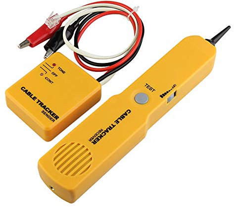 Electrical Wire Tracer Circuit Tester w/Tone Generator & Probe Kit, Cable Signal Locator Tester, Test Circuit Continuity, Network Telephone Line, Automotive Circuit Identify Tools w/Clips & RJ11 Plug