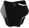 POLISPORT 8668100005 OEM Replica Front Number Plate Made of Durable and Resistant Glossy Plastic Compatible with Motorcycles Gas Gas in Black