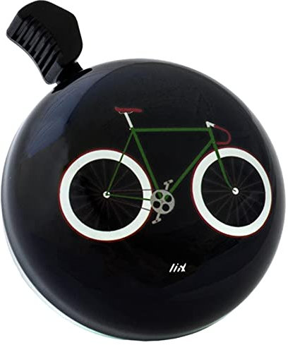 Liix Fahrradklingel Design Bell, Brooklyn Bike - Schwarz, db21