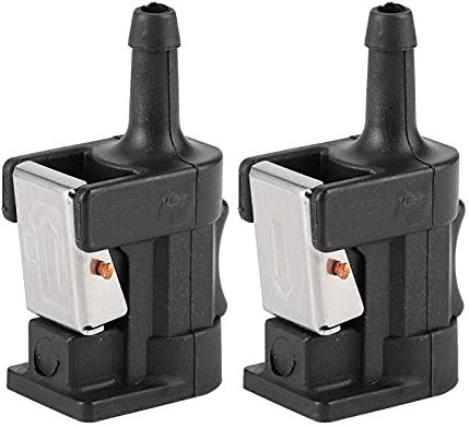 2Pcs Boat Engine Fuel Line Connector, Fuel Line Connector, Barb Fuel Hose Line Connector, Marine Engine Fuel Hose Line Connector Compatible with YMH 8mm Outboard