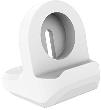 MoKo Supporto Caricatore Compatibile con Samsung Galaxy Watch 4/4 Classic/Galaxy Watch 3/Galaxy Watch Active 1/2, Supporto di Ricarica in Silicone, Base Antiscivolo - Bianco