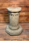 J and L Stone Ornaments Large Hexagonal Solid Heavy Plinth Column Garden Ornament - Grey