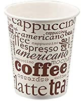 450 Vasos desechables de 200 ML cafe vasos carton desechables para cafe, vasos ecologicos reutilizables bebidas calientes, te, leche, resistentes al calor, capacidad