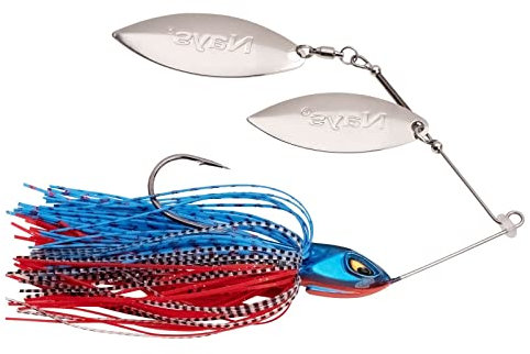 Nays MZ RNNR Size L 18g Spinnerbait Hardbait Blechköder Spinner Maze Runner zum Raubfischangeln auf Hecht Zander Barsch (D-06)