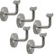 5 x Handlaufhalter Handlaufträger Edelstahl V4A 90° Wandmontage von Handläufen Ø42,4mm salzwasserfest mit Abdeckrosette