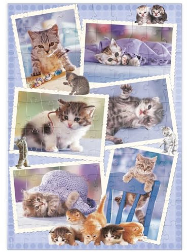 MyPuzzle Cats - Monika Wegner - Little Friends - Premium 100 Teile Puzzle - MyPuzzle Sonderkollektion von Heye Puzzle