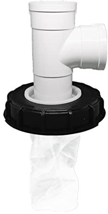 IBC Deckel Filter,IBC Deckelfilter Regenwasserfilter Wasserfilter Nylon Auswaschbar Mit Deckel, Tankdeckel Wasserfilter,IBC Tank Filter Zubehör Lid für Regenwassertank (165MM, Vertical 3-Wege)