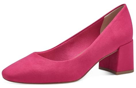 MARCO TOZZI Décolleté Donna con Tacco a Blocco Vegane, Rosa (Pink), 37 EU