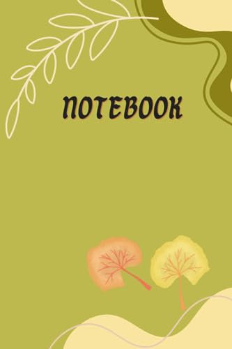 Cute Notebook Aesthetic: Green Aesthetic Notebook 6 x9 Lined Paper | Pocket-Sized | Great For Traveling, College, Or 5-Minute Journaling