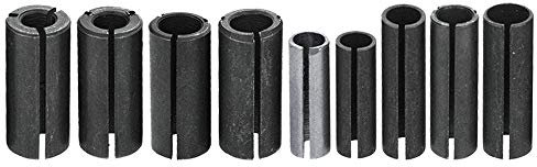Mesee 9pcs Adaptateurs de Mandrin CNC en Acier, Bagues Divisées et Manchons Fendus pour Fraisage et Gravure sur Bois