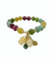 napoolo - Bracelet Pierre Naturelle Femme - Perles Naturelles - Élégance Française avec Améthyste, Quartz Rose, Pierre de Lune, Citrine, Jade, chakras - Bien-être et Style au Quotidien (Tulipe)