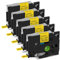 Fimax Kompatible mit Brother p touch bänder TZe-631 tze631 tz-631 tz631 12mm 0.47 Schriftband Schwarz auf Gelb für Brother PT-1000 1010 1080 PT-H105 PT-E110 PT-P300BT PT-H100LB PT-H100R 107B D200BW