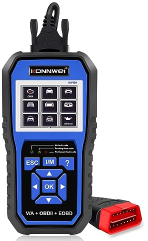 SHUAIGUO KW450 OBD2 Diagnosegerät,All-System-OBD2-Scanner mit 11 Spezialfunktionen,Batterieanpassung,DPF-Prüfung,SAS,Einspritzdüsen-Programmierung,Drosselklappenanpassung,Ersatz für Volkswagen Audi