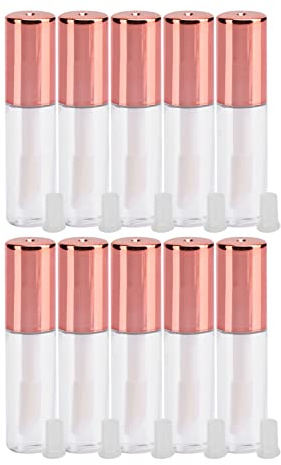 10 Stück 1,2 Ml Leere Lipgloss-Tuben mit Flaschenverschluss, Zauberstab, Concealer, Nagelhautölspender, Nachfüllbare Kosmetikbehälter, Flaschen, DIY-Lippenstifttube,
