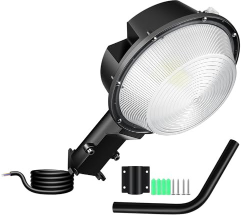 RIGIDON LED Straßenleuchte für Außenbereich, 100W 10000LM Automatisch Ein/aus IP66 Wasserdicht Kaltweißes LED Parkplatzleuchte für Schulstraße, Parkplatz, Hof, Platz, Garage, Garten, LED Flutlichter
