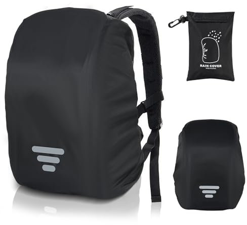 AiQInu Housse de Sac à Dos Imperméable Réfléchissante, Anti-Poussière, Anti-Pluie, Housse de Protection, Housse de Pluie avec Sac de Rangement pour Randonnée, Camping, Tourisme, Cyclisme XL（60L-70L）