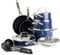 HJZSZX 14 Piece Cookware Pots and Pans Set Diamond Ceramic Nonstick Durable Metal,Blue,14 Piece Cookware