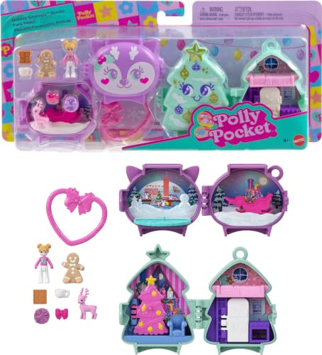 Polly Pocket Holiday-Kompakt-Packung mit 2 Stück