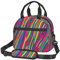 njkhbolk Lonchera con estampado de líneas de arco iris, loncheras aisladas, adecuada para oficinas, trabajo o picnics