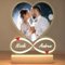 Personalisierte Collage Bilderrahmen mit Nachtlampe, individuelle Acryltafel mit Fotos, Herz Fotorahmen, Personalisierte Geschenke für Fotogeschenke Familiengeschenke Geburtstag Valentinstag Muttertag