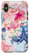 European Summer Preppy Collage Hibiscus And Turtle Case for iPhone X/XS