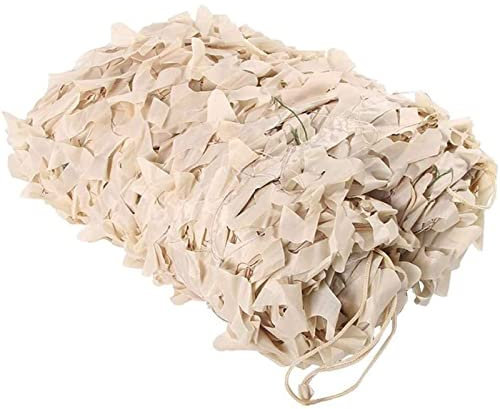 Tarnnetz Beige 1.5x2m für Mottoparty Deko Militärjagd Outdoor Camping Schießschutz