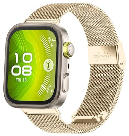 KoGiio Armband für Huawei watch Fit 4 Pro/Huawei watch Fit 4 / Huawei watch Fit 3, Metall Uhrenarmband