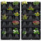Toemics 2 Pack Hanging Plant Grow Bags 18 Pockets Vertical Fence Wall Planters Outdoor for Vegetable Strawberry Yard Garden Home Decoration