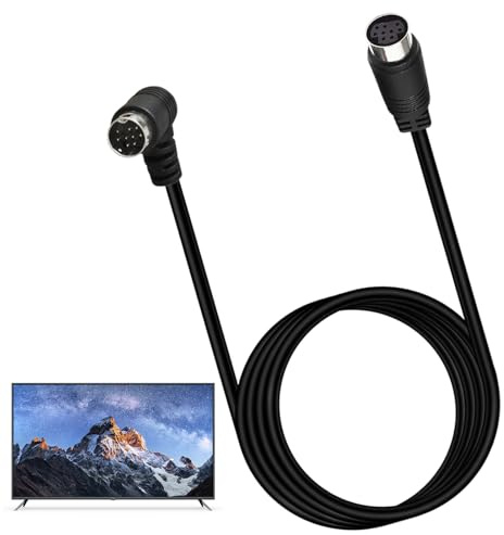 S Videokabel, 70,8 Zoll Stecker auf Bus, DIN 9-poliger Stecker, Plug and Play Videoübertragungsanschluss für TV, Empfänger, Monitor, Videorecorder in Home Entertainment
