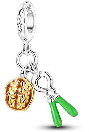 Fascino Noce e Schiaccianoci, Fascino per Braccialetto, Compatibile con Collana Braccialetto Pandora