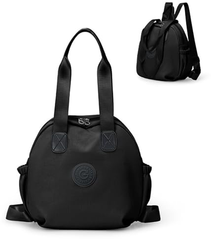 NOTAG Handtasche Damen, Große Kapazität Shopper 2 in 1 Rucksack Wasserdicht Nylon Schultertasche