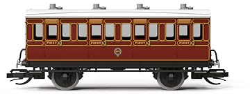 Hornby TT TT4055 LB&SCR 4 Wheel Coach 1st Class, Red