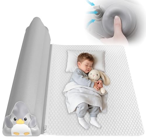 ALYFC Rausfallschutz Aufblasbar 130cm: 2026 Aufblasbarer Rausfallschutz Kinder - Bettschutzgitter Kinderbett Elternbett Boxspringbett - tragbar & faltbar, rutschfest Bett Bettumrandung(1er Set)